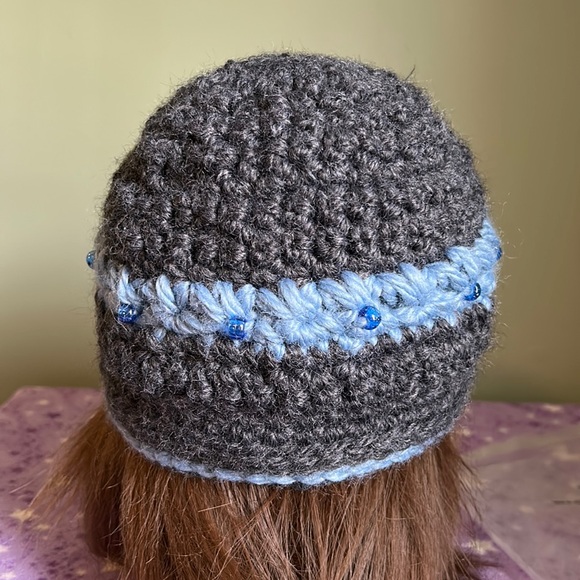 2 for $23.00 set crochet beanie medium acrylic blend new - Picture 4 of 6